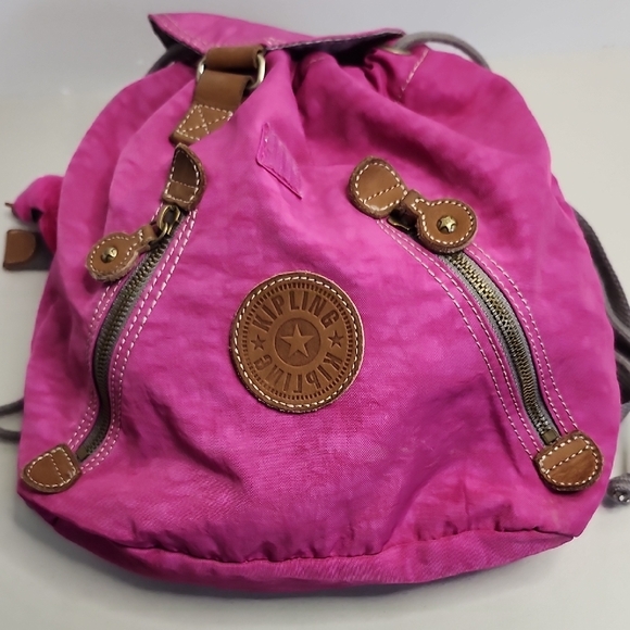 Kipling Y2K Drawstring Backpack Monkey Keychain - Picture 3 of 15